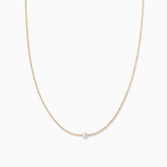 Timeless Pearl and Chain Necklace in Gold | Uncommon James Pearl And Chain Necklace, Gold And Pearl Necklace, Pearl Jewelry Shop, Uncommon James, Trending Jewelry, Single Pearl, Dainty Chain, Jewelry Cleaner, Cleaning Jewelry