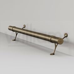 a metal object with two handles on the end and a long tube attached to it