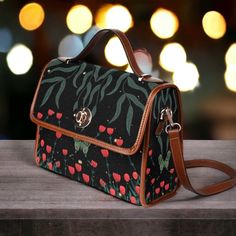 Cottagecore moth Forest Canvas Satchel bag, women Witchy red floral mushroom crossbody purse, Vegan leather Goth handbag, hippies boho gift Matching Green Cottagecore Moth Wallet: https://etsy.me/3F4op0P It's the simple design that makes these Country Life Satchel boho bags the perfect accessory to a boho or Cottagecore / mushroomcore wardrobe. This waterproof canvas with pu leather strap cottagecore crossbody bag is just what you need for a little extra room for your stuff.  Made from quality m Retro Large Capacity Shoulder Bag As Gift, Large Capacity Crossbody Satchel As Gift, Retro Top Handle Satchel As Gift, Gift Satchel With Adjustable Handle And Tote Shape, Red Crossbody Satchel As Gift, Gift Crossbody Bag With Adjustable Handle, Retro Satchel With Adjustable Strap As Gift, Crossbody Bags With Adjustable Handle Gift, Gift Shoulder Bag With Adjustable Handle