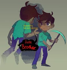 Herobrine X Steve, Old Minecraft, Hello Brother