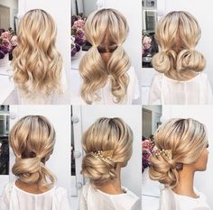 Easy Wedding Hairstyles, Easy Wedding, Simple Wedding Hairstyles, Easy Hair Updos, Get Out Of Bed, Bun Hairstyle, Long Hair Updo, Peinados Fáciles Para Cabello Corto, Hair Up Styles