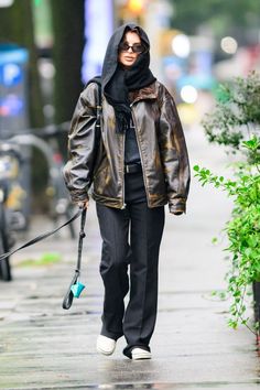 Street Style Fall, Leather Jacket Outfits, Style Fall, Celebrity Street Style, Outfits Winter, Mode Inspo