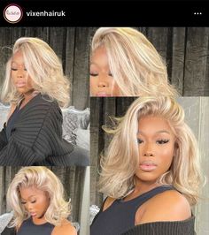 Straight Highlights, Blonde With Brown, Highlights Bob, Blonde Highlights Bob, Barbie Blonde, Blonde Bob Wig, Brazilian Hair Wigs, Wigs Straight, Super Deal