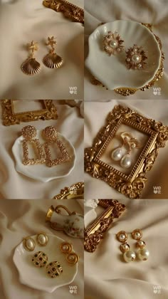 Old Money Wedding Jewelry, Accessories Old Money, Old Money Earrings, Old Money Accessories, Old Money Jewelry, Xoxo Jewelry, Jewelry Product Shots, Antique Necklaces Design