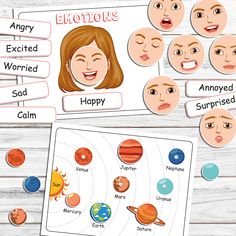 the planets and their names are shown in this printable activity sheet for kids to learn