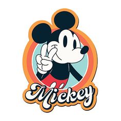 the mickey mouse logo is shown in this image