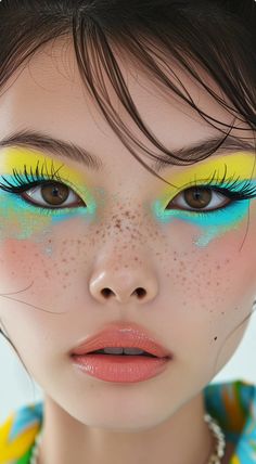 Colourful Eyeshadow, Rainbow Eye Makeup, Everyday Eyeshadow, Eyebrow Grooming, Getting Bored, Cool Makeup Looks, Unique Makeup, Vibrant Eyes, Eye Makeup Designs