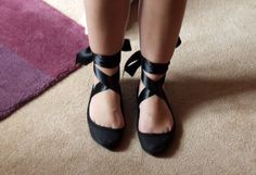 Ballet Flats With Ribbon, Silver Ballet Flats, Tory Burch Ballet Flats, Ballerina Shoes Flats, Costume Shoes, Paw Pads, Pointe Shoes, Ballet Pumps, Cute Sandals