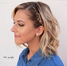 Hair With Side Braid, Side Braid Hairstyles, Long Box Braids, Prom Hairstyles For Short Hair, Messy Short Hair, Short Braids, Short Hairstyles For Thick Hair, Punk Hair, Peinados Fáciles Para Cabello Corto