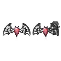 PRICES MAY VARY. Design：These earrings are designed for Halloween bats, bats also represent protection and Halloween, bats can protect people and block all the bad things; wearing these bat earrings, you can not only show your unique beauty in Halloween or daily life, but also block all the bad things to you. Material：Bat earrings for women is made of 925 Sterling Silver and will not turn your skin green, red or itchy. It is nickel, lead and cadmium free, hypoallergenic, comfortable to wear and Earrings Goth, Bat Earrings, Gothic Gifts, Gothic Earrings, Congratulations Gift, Goth Jewelry, Bad Things, Halloween Earrings, Unique Beauty