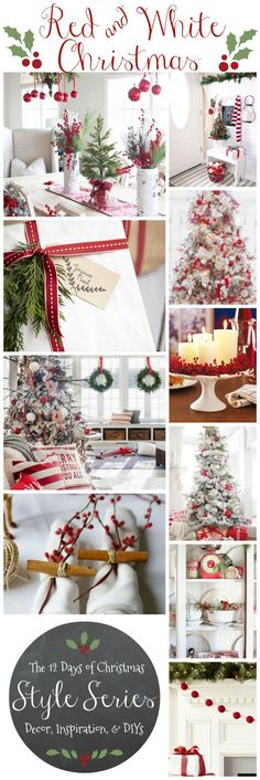 red and white christmas collage with text overlay