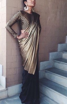 If I were to wear a sari It'd be this one Keep Me Stylish, Indian Look, Elegant Saree, Stylish Sarees, Saree Dress, Manish