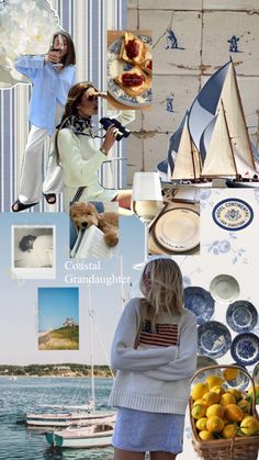 #coastalgranddaughteraesthetic Coastal Aunt Aesthetic, Aunt Aesthetic, Son Aesthetic, Boho Lace, Fashion Board, Style Board, Nautical, Collage