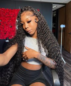 Quick Weave Hairstyles, Dyed Hair Inspiration, Protective Hairstyles Braids, Pretty Braided Hairstyles, Curly Lace Front Wigs, Work Hairstyles