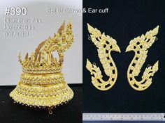 Flour Clay, Thai Outfits, Clay Moulding, Thai Pattern, Crown Tiara, Ancient Designs, Thai Art, Hair Jewelry Wedding, Rice Flour