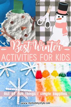 the best winter activities for kids that are fun and easy to do with their own hands