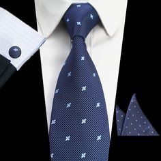 This formal accessories set includes an 8cm necktie, handkerchief and cufflinks all in a matching design to make your formal look more special. The design emphasizes a colorful dot pattern on a solid color. With the blend of silk and polyester, the fabric looks luxurious.SpecificationsItem Type: TiesDepartment Name: AdultStyle: FashionMaterial: Silk,PolyesterTies Type: Neck TieGender: MenPattern Type: DotBrand Name: GeraldBlackSize: One SizePattern Type: Dot/Plaid/Paisley/FloralSize: 150cm*8cm*3 Mens Dress Hats, Men's British Style, Formal Accessories, Paisley Tie, Men Formal, Cufflink Set, Wedding Suits Men, Mens Plaid, Mens Neck Ties