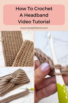 how to crochet a headband with video instructions