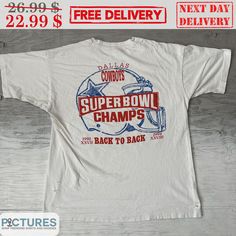 Vintage Shirt, Clothing Company, Polo Shirts, Dallas Cowboys, Super Bowl, Vintage Shirts, Custom Clothes, Print Images, Custom Shirts