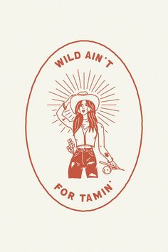 the logo for wild ann't for tammin is shown in red and white