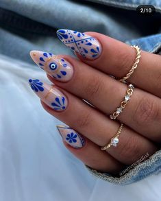 Evil Eye Nails, Boho Nails, Bright Summer Nails, Hippie Nails, Cute Summer Nails, Nailed It, Dope Nails, Short Acrylic Nails, Cute Acrylic Nails