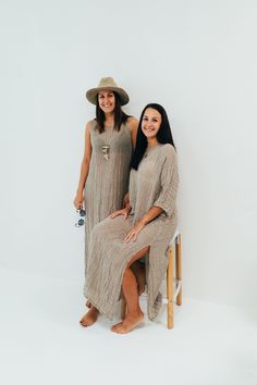 "Gauze linen dress, summer dress, beach cover up to wear over a slip dress or as a cover up.  It is see-through . Light and airy  natural linen dress with a loose cut for your comfort on beach or sea side.  Dress is sold WITHOUT the slip dress underneath. Made from 100% pure, natural gauzy linen.  The dress will be custom made for you with great attention to finishing.  Each piece is individually cut, sawn and pre-washed. We really love making various sizes - from petit to plus size and more. Fo Airy Flowy Dress For Beach Cover-up, Linen Maxi Dress For Beach Cover-up, Summer Breezy Loungewear Dresses, Breezy Summer Loungewear Dresses, Airy Maxi Dress For Beach, Breezy Cotton Gauze Vacation Dresses, Breezy Cotton Gauze Dresses For Vacation, Breezy Flowy Loungewear Dress, Maxi Length Linen Dress For Spring Vacation