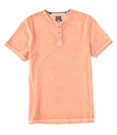 From Buffalo David Bitton&#x2C; this henley features:henley collarshort sleeves4-button placketsquare hempullover constructioncotton/Polyestermachine washImported. Summer Henley With Button Closure, Summer Henley With Buttons, Summer Short Sleeve Henley With Button Closure, Summer Short Sleeve Henley With Buttons, Dillard's, Buffalo, Clothing Accessories, Latest Trends, Short Sleeves