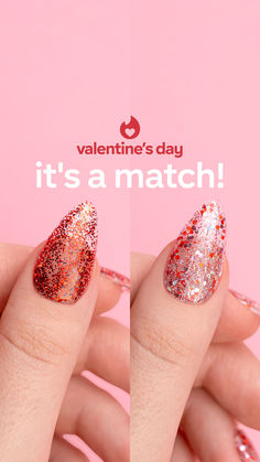 Vday. Valentines. Valentines Pinks. Valenties Nails. Valentines Red.