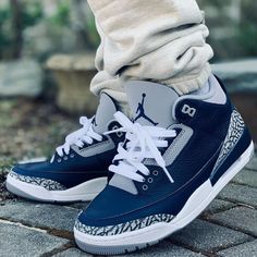 Jordan3 Outfit, Air Jordan 3 Outfit, Jordan 3 Outfit Men, Jordan 3 Blue, Jordan 3 Midnight Navy, Nike Jordan 3, Air Jordan Retro 3, Vans Shoes Fashion