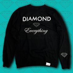 Diamond Supply Co Diamondsupplyco Diamond Everything Skater Crewneck #diamondsupplyco #crewneck #streetwear Diamond Hoodie, Streetwear Apparel, Diamond Life, Instagram Photography, May 22