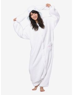 Sanrio Cinnamoroll Kigurumi | BoxLunch Mens Night Suit, Sanrio Clothes, Adult Onesie Pajamas, Night Suit For Women, Cute Onesies, Cute Pajama Sets, Costume Parties, Onesie Pajamas, Night Suit