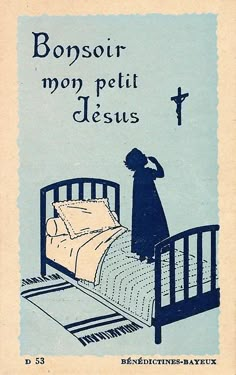 an old book with the title boy soir moy petit jesus written in french