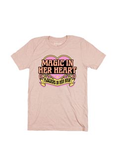 Magic in her heart, flowers in her hair. Get a little dazed in this magical pink & peach bold tee with colorful, retro graphics.Feel soft in this pretty 60s inspired graphic tee in Heather Prism Peach. Making this the perfect boyfriend fit tee. Made from 99% Airlume combed and ring-spun cotton, 1% polyester.Model wears size Medium. This is a unisex tee, not fitted. Check the size chart for your perfect fit! 3XL & 4XL are Made to Order. The Perfect Boyfriend, 80s Tees, Heart Flowers, Get A Boyfriend, Flowers In Her Hair, Retro Graphics, Heart Tee, Perfect Boyfriend, Cute Graphic Tees