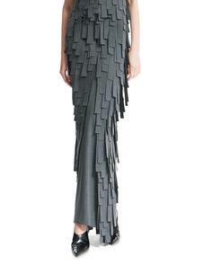 A.w.a.k.e. Mode Multi Rectangle Maxi Skirt Asymmetrical Maxi Skirt, Womens Maxi Skirts, Gray Skirt, Maxi Skirt, Womens Skirt, Buy Online, In Store, Skirt, Grey