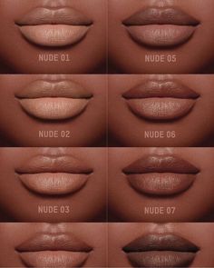 Make Up For Dark Skin Women, Dark Skin Lipstick, Lipstick Black Women, Lip Tricks, Kkw Lipstick, Alexis Vogel, Makeup Lips Matte, Lipstick For Dark Skin, Make Up Studio