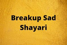 Breakup Sad Shayari in Hindi