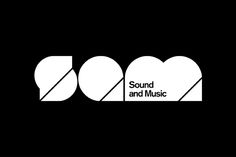 the sound and music logo is shown in white on a black background with two hearts