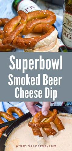 this super bowl smoked beer cheese dip is the perfect appetizer