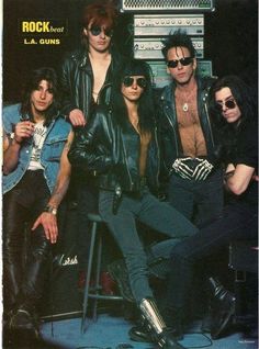 an advertisement for rock and roll magazine featuring the band's members, from left to right