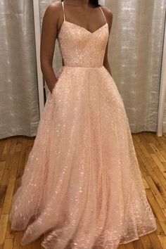 Pink Prom Dresses Long, Prom Dresses Long A Line, Sparkly Prom Dresses, Pink Prom Dress, A Line Prom Dresses, Pink Prom Dresses, Formal Gown