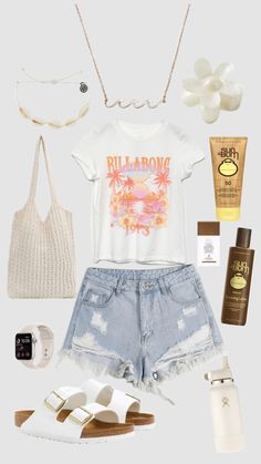 Cute Hot Day Outfits, Costal Astethic Outfits, Beach School Outfits, Cruise Outfits Teenage Girl, Coconut Girl Outfits For School, Vacation Outfits Teen, Beach Themed Outfits, Summer Outfits Teen, Summer Fits Baddie