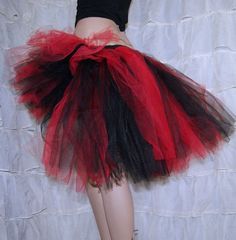 E Girl Outfits, Layered Tulle Skirt, Black Goth, Gothic Wedding, Magic Art, Tutu Skirt, High & Low, High Low, Black Red