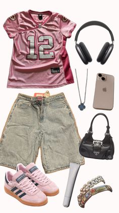 outfit inspo💗 #sambas #jorts #ootd #fashion #y2k #baggy #ahs Street Style Outfits Casual, Streetwear Outfit Ideas, Pink Jersey, Shoes Outfit Fashion, Streetwear Fits, Fashion Y2k, Outfit Inspo Casual, Y2k Baggy, Couple Outfits