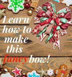 "Learn how to make this large fancy bow, using the EZ Bow Maker! In this video tutorial I will show you just how easy it is to make a fancy bow. These bows are perfect for wreaths, swags, lanterns, gifts, Christmas tree toppers and so much more. This tutorial will give you easy to follow, step by step instructions for how to make a bow.  This listing is for a VIDEO TUTORIAL. In this tutorial I will teach you step by step how to make a bow using the EZ Bow Maker. This listing does not include mat Tree Topper Bow Tutorial, Make A Wreath Bow, Easy Bow Tutorial, Diy Wreath Bow Tutorial, Ez Bow Maker, Ribbon Wreath Tutorial, Making Bows For Wreaths, Diy Gift Bow, Bow Tree Topper