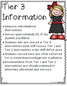 the information sheet for tier 3 information is shown in black and white with red accents