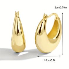 *Lightweight and made for comfort, these earrings are gorgeous with a slick hair back look or messy bun. They're giving effortless beauty with boho chic. Easy to style up and down daytime look and night out. Latch back backing for easy wear and removal Boho Thick Hoop Earring 18k Gold Plated Nickle free, Lead free, + Hypoallergenic Made to last Available in sizes: one size Crystal Jewelry Necklaces, Chunky Gold Hoop Earrings, Thick Hoop Earrings, Geometric Hoop Earrings, Statement Hoop Earrings, Chunky Hoop Earrings, Huggie Hoop Earrings, Jewelry Earrings Hoops, Gold Hoop