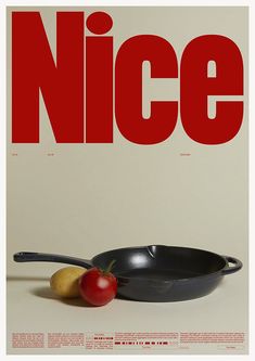 a magazine cover with a frying pan and an apple