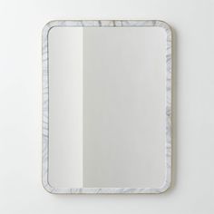 Masine Unlacquered Brass and Marble Rectangular Wall Mirror 48"x36" | CB2 Rectangular Wall Mirror, Unlacquered Brass, White Marble, Wall Mirror, Mirror Wall, The Glass, Barcelona, Marble, On Sale