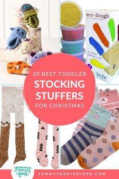 Toddler Stocking Stuffers, Toys, and Socks, With Text Reading: 30 Best Toddler Stocking Stuffers for Christmas. Stocking Stuffers For Toddlers, Toddler Stocking Stuffers, Picky Eating, Kids Holiday Gifts, Stocking Stuffers For Kids, Budget Holidays, Best Stocking Stuffers, Kids Water Bottle, Perfect Stocking Stuffers