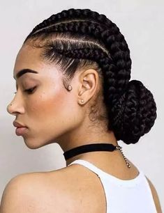 Kids Cornrow Hairstyles, Ghana Braids Hairstyles, Natural Hair Bun Styles, Ghana Braids, Cool Braids, Girls Braids, Easy Braids